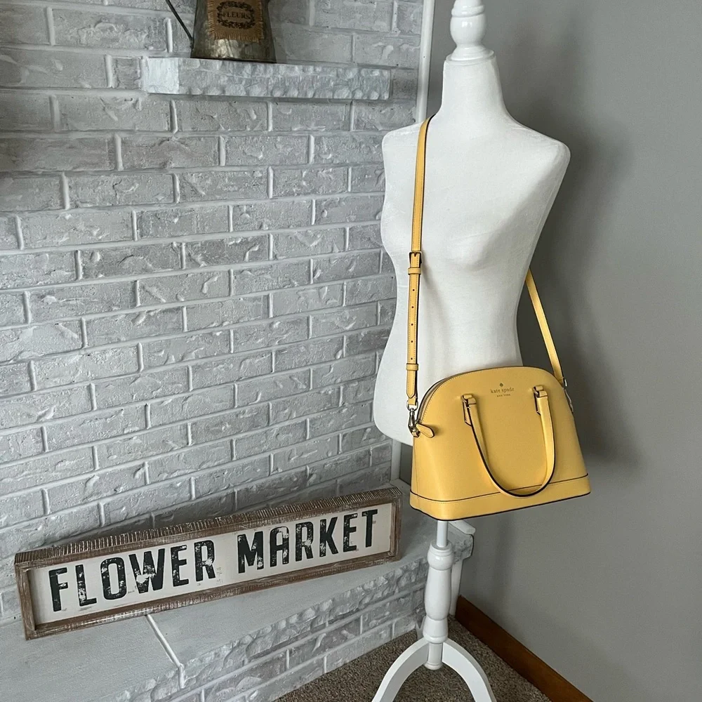 kate spade Sadie Dome Satchel - Yellow/Daybreak - Picture 5 of 7